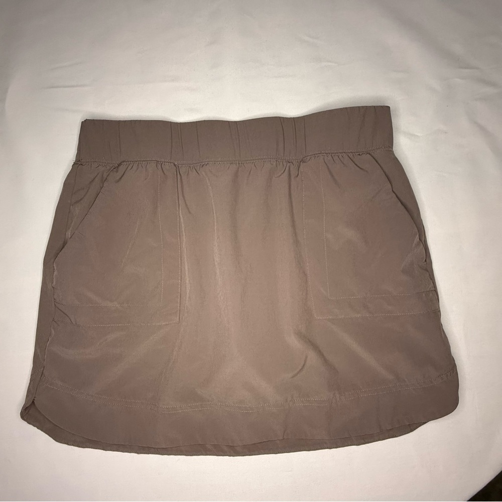 Peace & Pearls Brown Stretch Woven Skort Poly/Spandex | Women’s Large | EUC